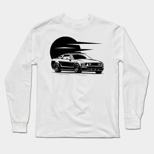 Ford Mustang pony GT 2005 illustration graphics Long Sleeve T-Shirt